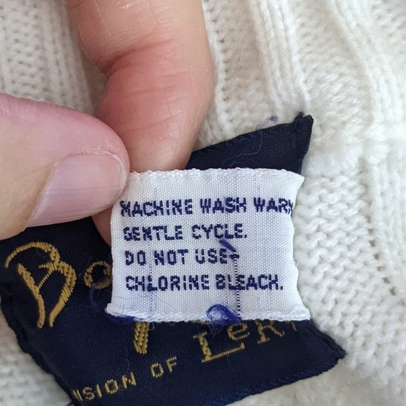 Bonnie Lee Vintage Button Down Sweater Vest Sz 42 (L) - Picture 9 of 9